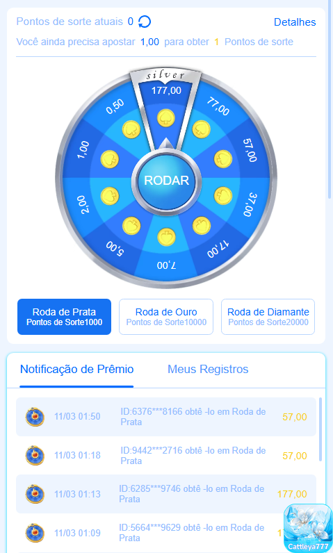 Segurança App cattleya777.com